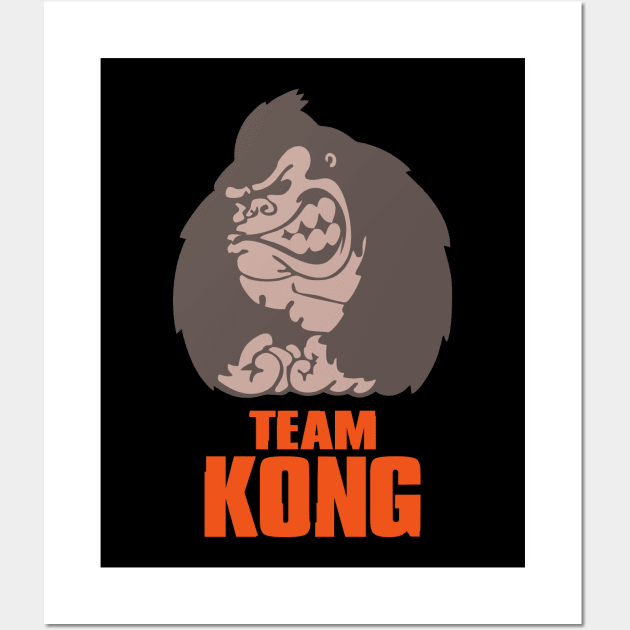 Godzilla vs Kong - Official Team Kong Neon Wall Art by Pannolinno